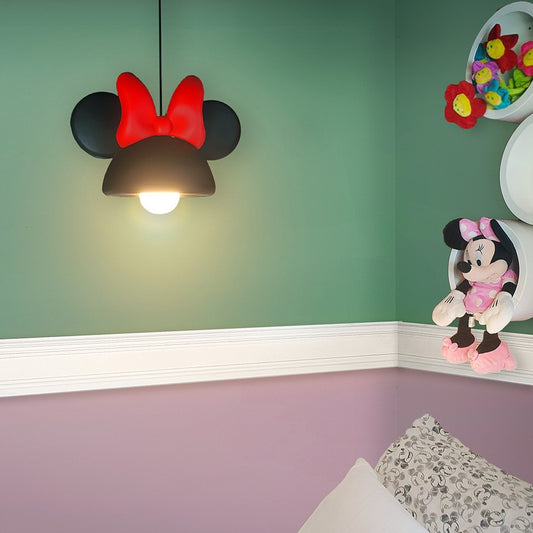 Luminária Orelhas Minnie Black Pendente