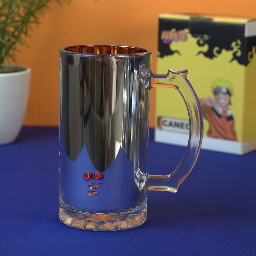 Caneca de 450ml Eletrostática Naruto Aldeia da Folha