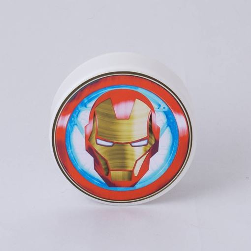 Mini Luminária LED Redonda Homem de Ferro USB Marvel