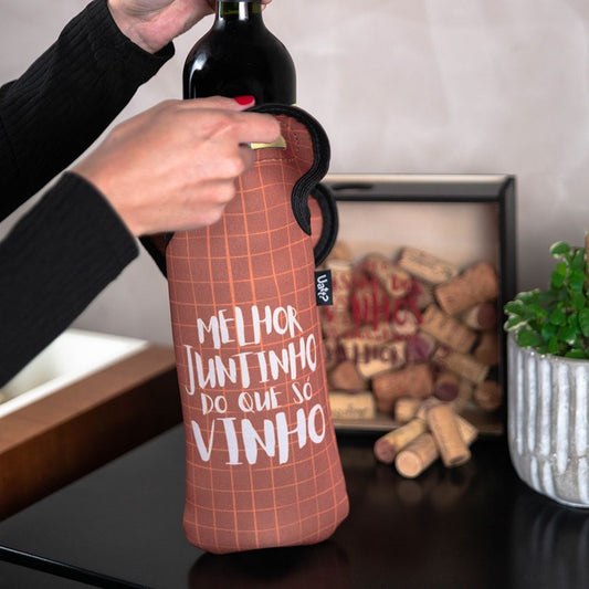 Bolsa Térmica Vinho - Melhor Juntinho do Que Só Vinho