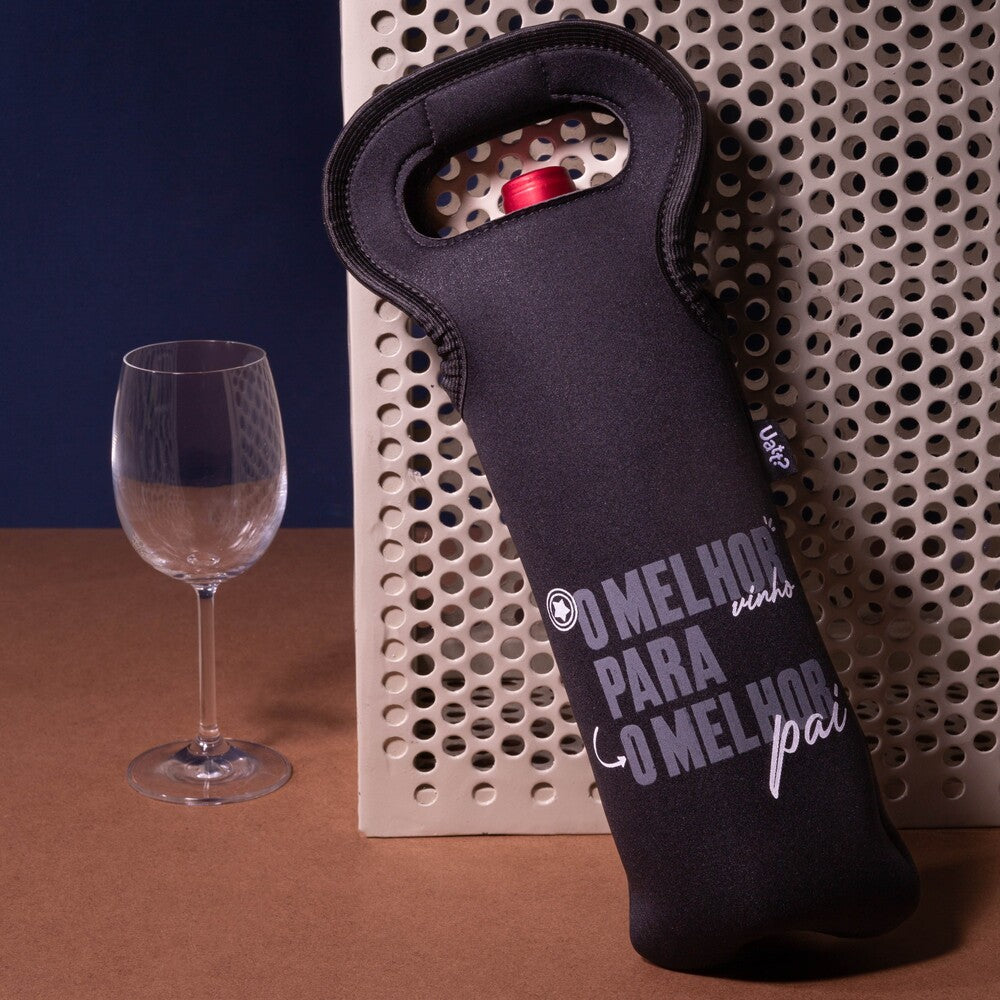 Bolsa Térmica de Vinho Wine Time - O Melhor Pai