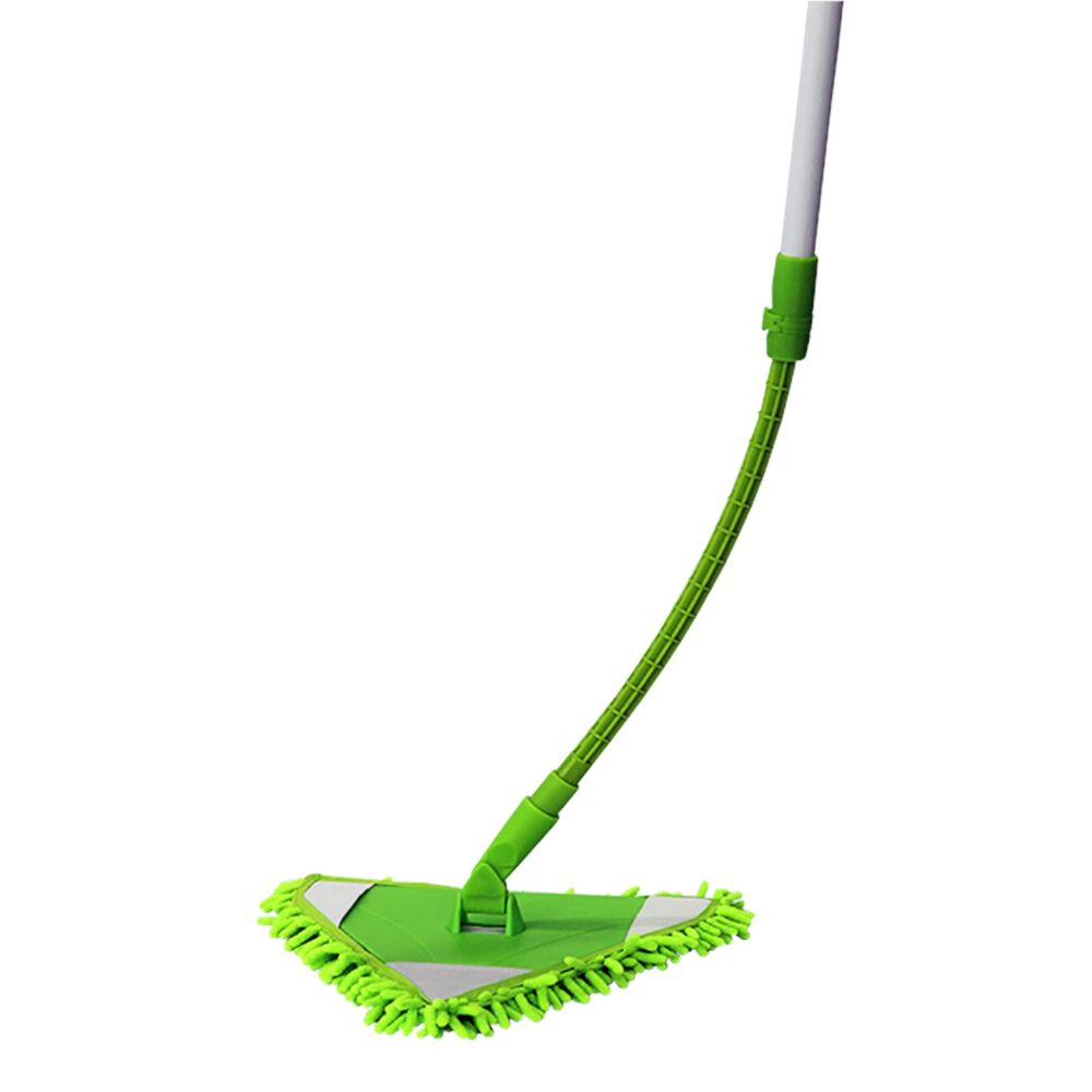 Mop Triangular Flexível Verde com Refil de Microfibra - Nobre