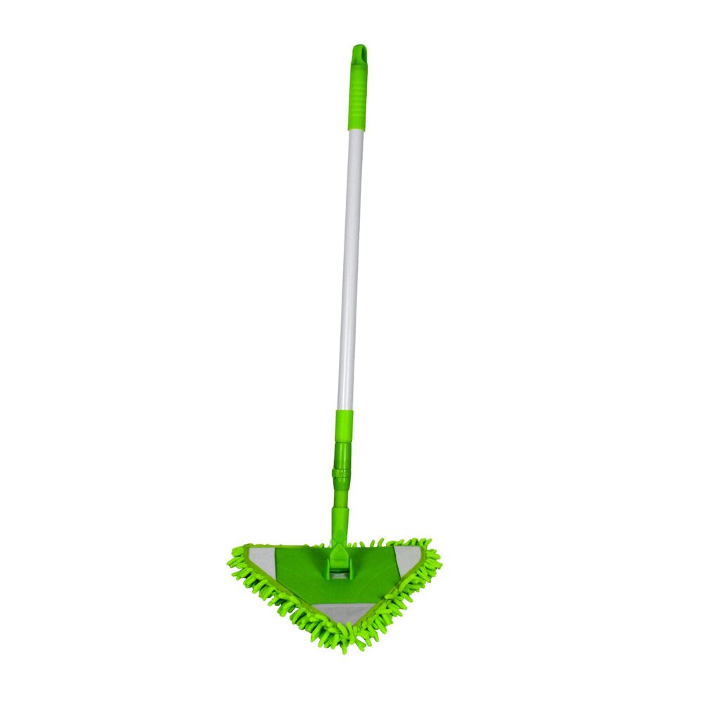 Mop Triangular Flexível Verde com Refil de Microfibra - Nobre